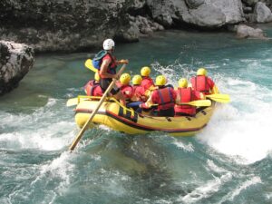 Rafting en familia