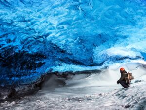 Las cuevas de hielo azul